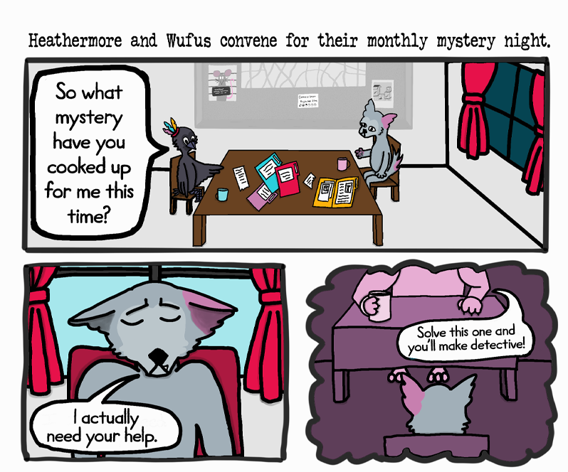 Tabletop Detective intro comic